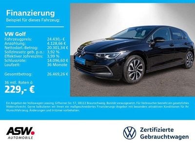 Gebraucht VW Golf VIII Active 150 PS (110 kW) 2023 Deep black perleffekt Limousine