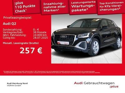 0e mythosschwarz metallic Gebraucht 2024 Audi Q2 S-Line SUV | 32.550 € (Etwas zu teuer)
