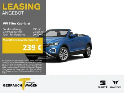 Gebraucht VW T-Roc Cabriolet Style 150 PS (110 kW) 2025 Blau Cabrio
