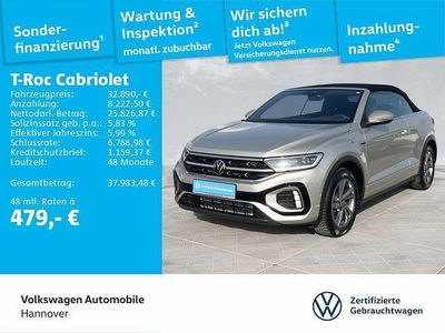 Gebraucht VW T-Roc Cabriolet R-line 150 PS (110 kW) 2025 Ivory silver metallic Cabrio