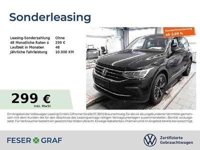 Gebraucht VW Tiguan Active 150 PS (110 kW) 2022 Deep black perleffekt SUV