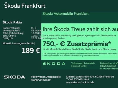 Schwarz Neu 2025 Skoda Fabia Tour Limousine | 21.680 € (Fairer Preis)