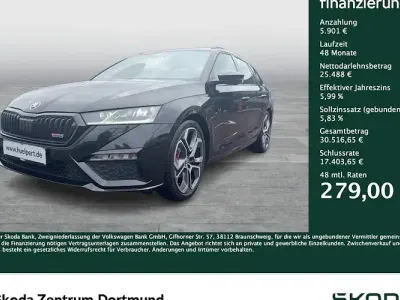 Brugt Skoda Octavia RS 200 HK (147 kW) 2023 Sort Stationcar