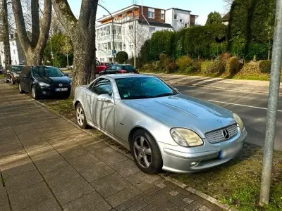 Gebraucht Mercedes SLK200 Edition 120 PS (88 kW) 2004 Silber Cabrio
