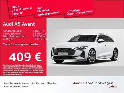 Gebraucht Audi A5 Sport 204 PS (150 kW) 2025 Gletscherweiß metallic Kombi