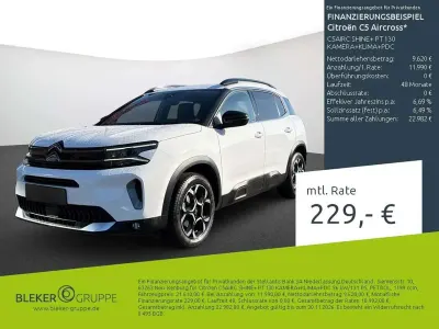 Gebraucht Citroën C5 Aircross Shine 131 PS (96 kW) 2023 Lack weiss banquise/typ aussenverkleidung spiegel flach standard SUV