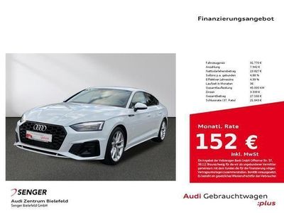 Gebraucht Audi A5 Sportback S-Line 150 PS (110 kW) 2022 Gletscherweiß metallic Kleinwagen