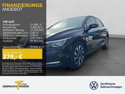 Gebraucht VW Golf VIII Active 150 PS (110 kW) 2022 Schwarz Limousine