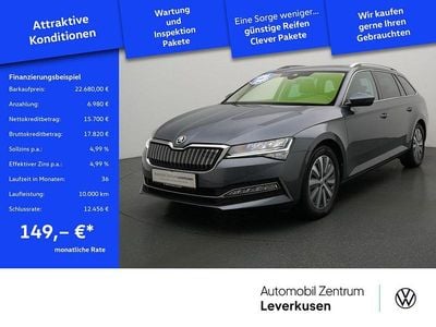 Gebraucht Skoda Superb 218 PS (160 kW) 2021 Quarzgrau Kombi