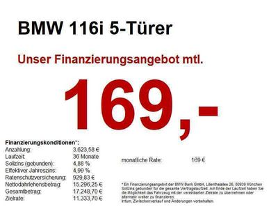 gebraucht BMW 116 i 5-Türer Edition M Sport LED NAVI HiFi