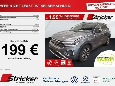 Gebraucht VW T-Roc Goal 150 PS (110 kW) 2025 Indiumgrau metallic SUV