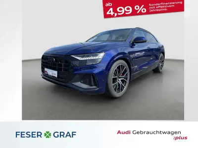 Gebraucht Audi Q8 S-Line 286 PS (210 kW) 2023 Navarrablau metallic SUV