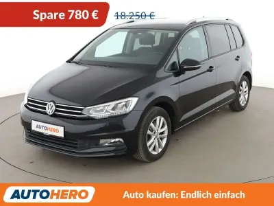 Gebraucht VW Touran Comfortline 150 PS (110 kW) 2017 Schwarz Van / Kleinbus