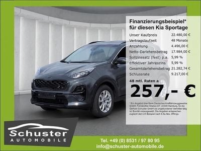 Gebraucht Kia Sportage 136 PS (100 kW) 2021 H8g) pentametal met. (grau SUV