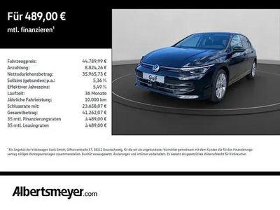Nuova VW Golf VIII 110 CV (80 kW) 2025 Nero Berlina