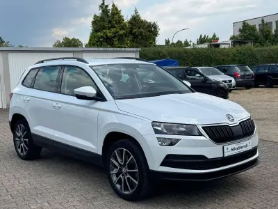 Gebraucht Skoda Karoq Ambition 150 PS (110 kW) 2018 Moonweiss metallic SUV