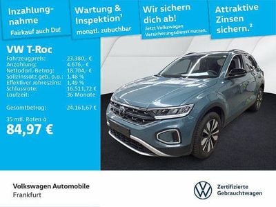 Second-hand VW T-Roc Goal 116 CP (85 kW) 2025 Albastru SUV