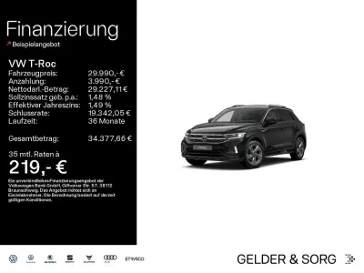 Używany VW T-Roc Cabriolet R-line 150 KM (110 kW) 2025 Czarny SUV