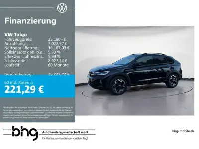 Brugt VW Taigo R-line 116 HK (85 kW) 2025 Sort SUV