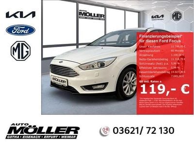 Gebraucht Ford Focus Titanium 125 PS (91 kW) 2017 Weiss Limousine
