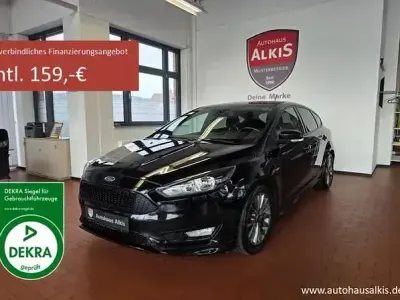 Brugt Ford Focus ST-Line 125 HK (91 kW) 2017 Sort Sedan