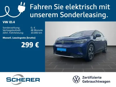 Gebraucht VW ID.4 Pure 125 kW (170 PS) 2022 Blue dusk metallic schwarz SUV