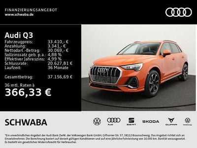 Orange Gebraucht 2023 Audi Q3 S-Line SUV | 33.410 € (Superpreis)