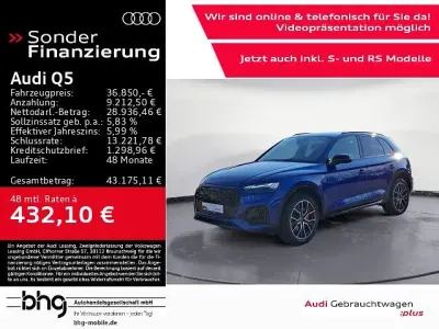 Gebraucht Audi Q5 S-Line 204 PS (150 kW) 2023 Ultrablau metallic SUV