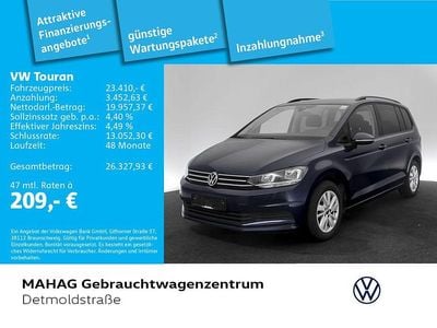 Second-hand VW Touran Comfortline 150 CP (110 kW) 2022 Albastru Monovolum
