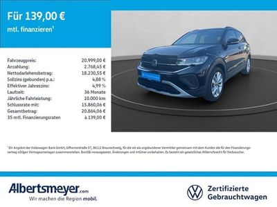 Usata VW T-Cross Goal 95 CV (69 kW) 2025 Nero SUV