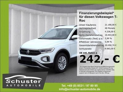 Gebraucht VW T-Roc Life 116 PS (85 kW) 2024 Weiss SUV