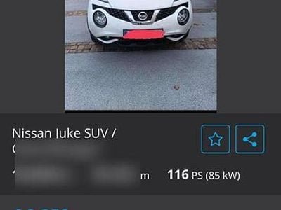 Gebraucht Nissan Juke 116 PS (85 kW) 2016 Weiß SUV