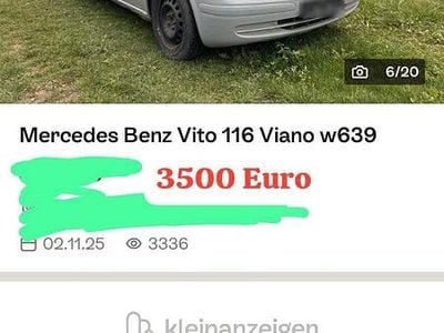 Gebraucht Mercedes Viano 150 PS (110 kW) 2004 Grau Van / Kleinbus