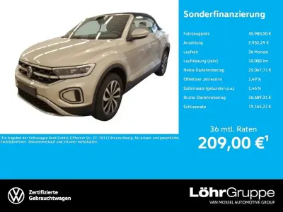 Gebraucht VW T-Roc Cabriolet Style 150 PS (110 kW) 2025 Ivory silver metallic Cabrio