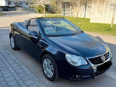 Second-hand VW Eos 150 CP (110 kW) 2006 Albastru Cabrio
