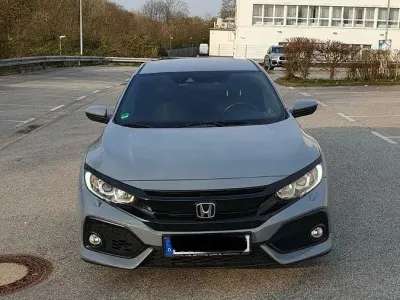 Brugt Honda Civic Elegance 129 HK (94 kW) 2018 Blå Sedan