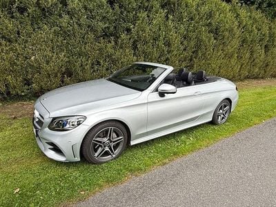 Usata Mercedes C220 AMG line 194 CV (142 kW) 2018 Argento Cabrio