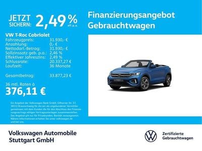 Usata VW T-Roc Cabriolet R-line 150 CV (110 kW) 2025 Blu Cabrio