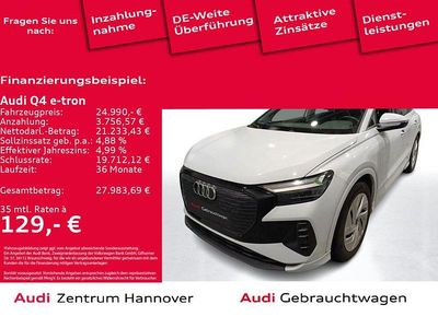 Gletscherweiß metallic Gebraucht 2022 Audi Q4 e-tron Advanced SUV | 24.850 € (Superpreis)