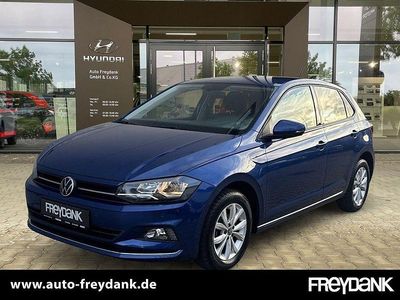 Gebraucht VW Polo Highline 95 PS (69 kW) 2021 Reef blue metallic Kleinwagen