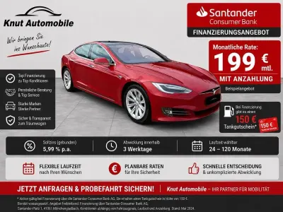 Käytetty Tesla Model S 235 kW (320 HP) 2017 Punainen Viistoperä