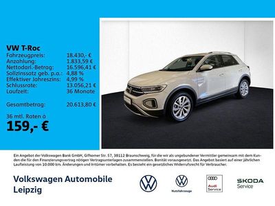 Second-hand VW T-Roc Style 110 CP (80 kW) 2022 Gri SUV
