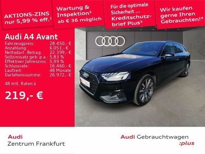 Gebraucht Audi A4 Ambiente 204 PS (150 kW) 2022 Brillantschwarz Kombi