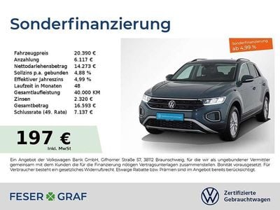 Blau Gebraucht 2024 VW T-Roc Life SUV | 20.390 € (Superpreis)