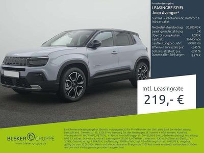 Novo Jeep Avenger Summit 150 HP (110 kW) 2025 Branco SUV