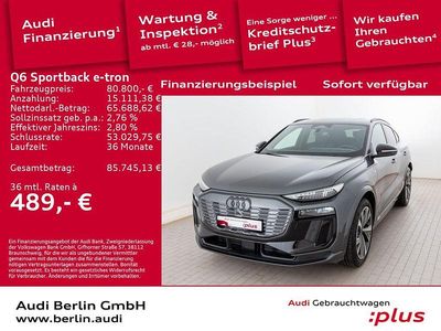 Daytonagrau perleffekt Gebraucht 2025 Audi Q6 Sportback e-tron Performance SUV | 80.800 € (Guter Preis)