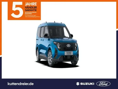 Neu Ford Tourneo Courier Titanium 125 PS (91 kW) 2026 Digital aqua blue Van / Kleinbus