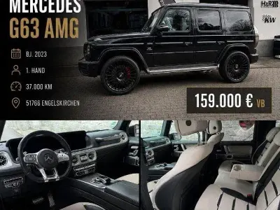 Gebraucht Mercedes G63 AMG AMG 585 PS (430 kW) 2023 Schwarz SUV