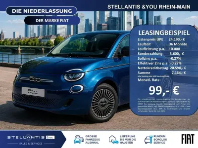 Neu Fiat 500 Icon 65 PS (47 kW) 2026 Grün Limousine
