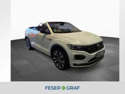 Gebraucht VW T-Roc Cabriolet R-line 150 PS (110 kW) 2020 Pure white schwarz Cabrio
